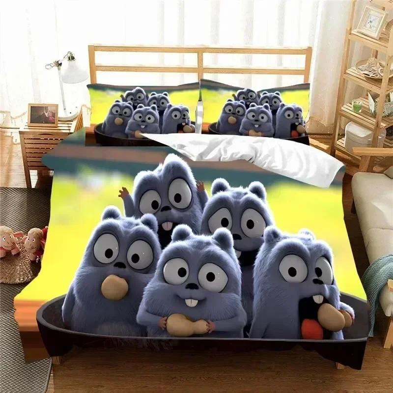 3D G-Grizzy and The Lemmings Bedding Set Printed Bed Set With Pillowcase Bed Duvet Cover Soft Queen King Size Bedclothes Home
