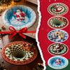 3D Christmas Rug Christmas Optical Rug, Circular Vortex Rug, Decorative Deep-pile Rug, Fun Non Mat. Suitable For Living Rooms, Bedroom