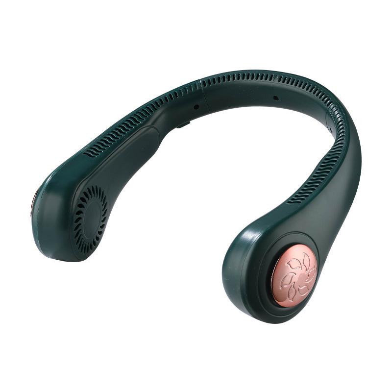 Складной бесшумный шейный вентилятор: Беспроводной, с питанием от USB, для занятий спортом на открытом воздухе