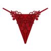 G String Sexy Women's Underwear Floral Embroidery Transparent Panties Thong Female Lace Temptation Low-waist Briefs