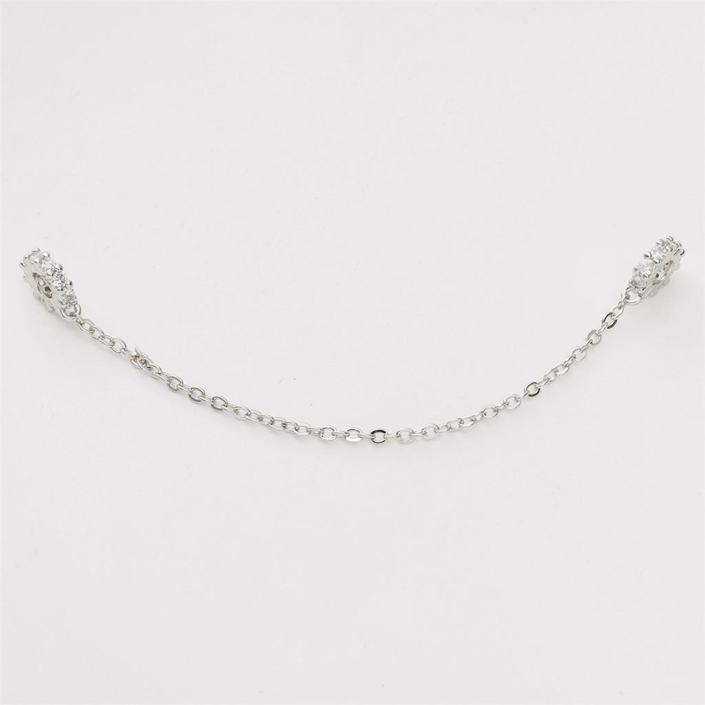 High Color Gold Plated Silver Zircon Bracelet Security Chain Chain Diy Handmade Bracelet Mobile Phone Chain Accessories