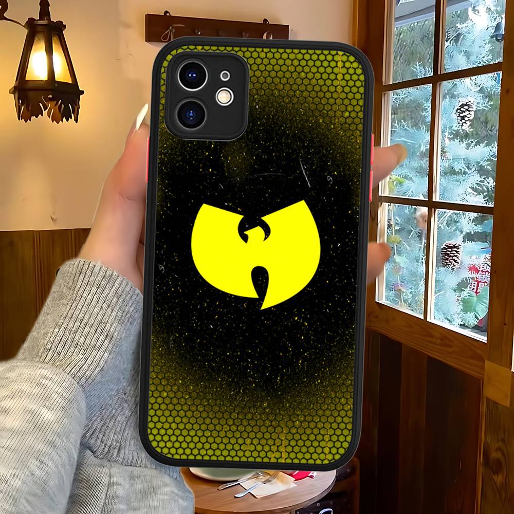 Модные тренды WU-T-TANG CLANs Для IPhone 16 15 14 13 12 11 Pro Max X XS MAX Plus Полупрозрачный черный чехол для телефона