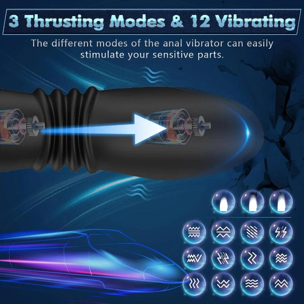 Male Sex Toys Prostate Massager 4 In 1 Vibrating Cock Ring Penis Ring with Remote Control 7 Patterns G Spot Vibrator Adult Sex Toys for Couples