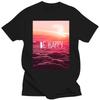 Be Happy Tumblr Instagram Blogger T-shirt Vest Men Women Unisex 1211 Cheap Wholesale Tees,100% Cotton For Man