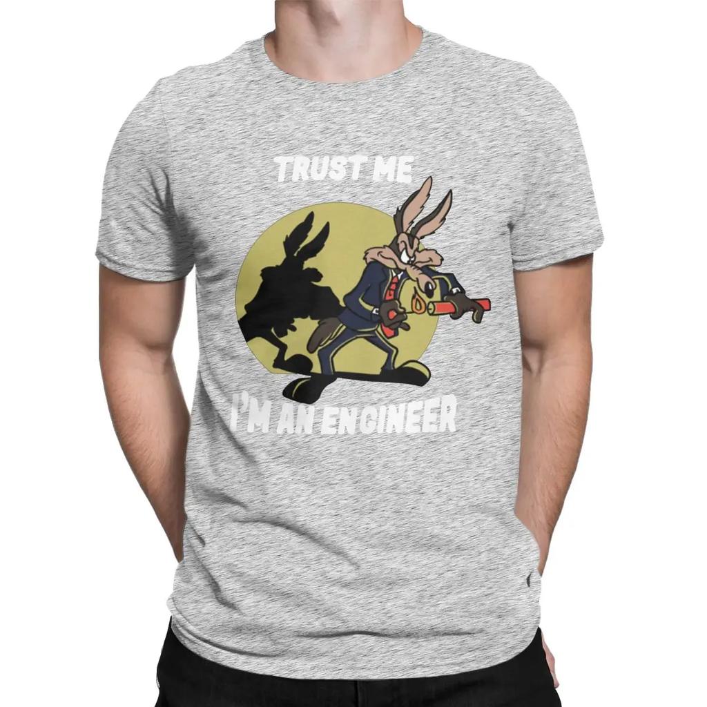 Novelty Trust Me Im An Engineer T-Shirts Men Crewneck Pure Cotton T Shirt Engineering Short Sleeve Tee Shirt Gift Idea Clothes