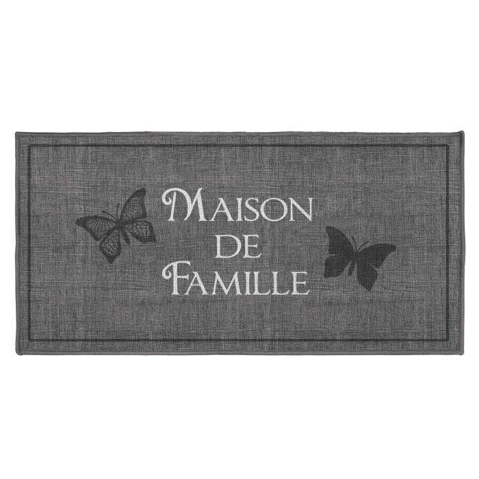 Tapis rectangulaire CDaffaires - Imprimé familia - Synthétique - Classique