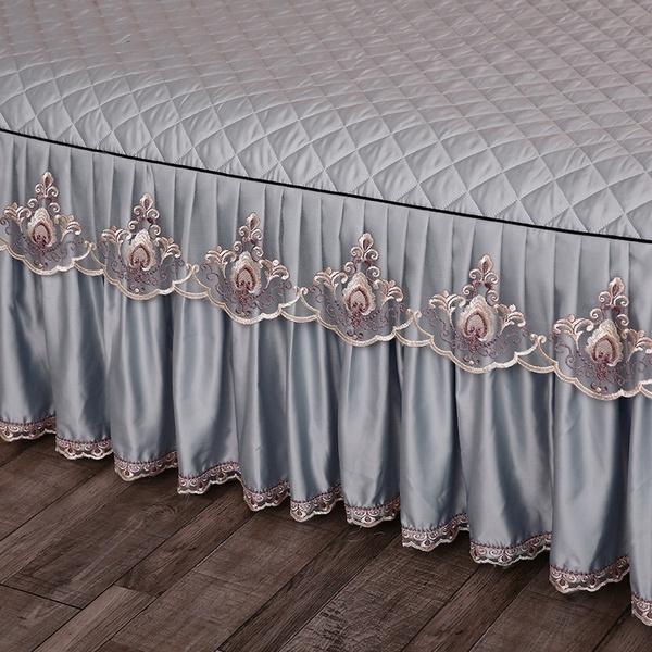 Комплекты постельного белья Текстиль Принцесса Кружево Стеганое покрывало Покрывало Полиэстер Хлопок Роскошное покрывало Юбки Покрывало Полиэстер Хлопок