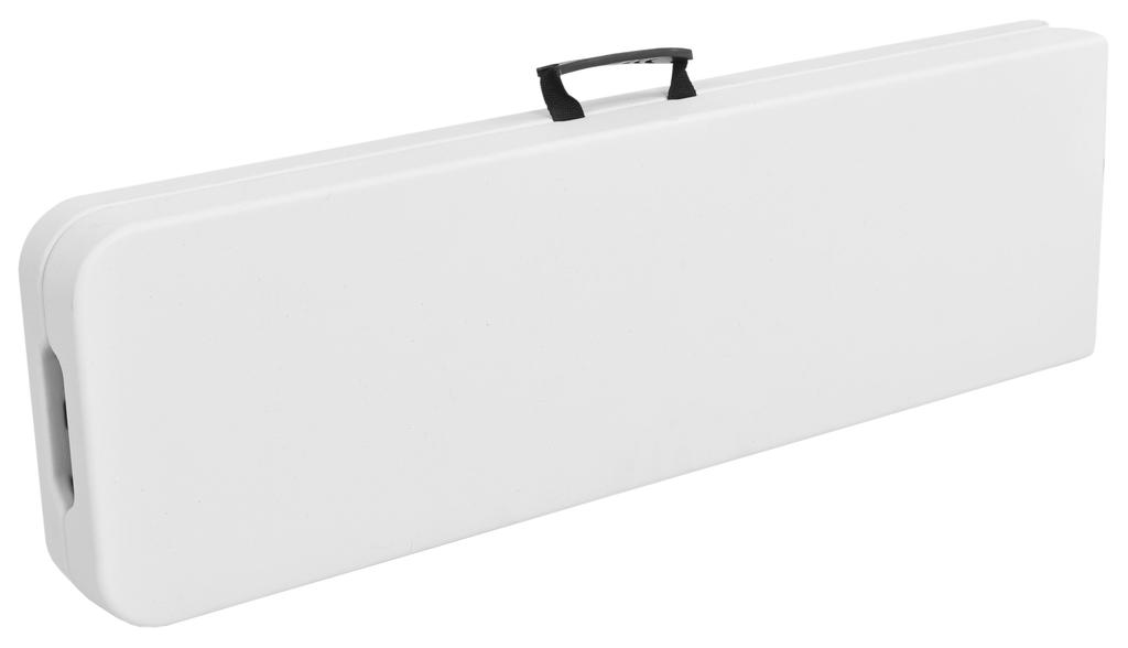 Folding Catering Bench 180 White Garden Banquet Tourist