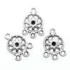 20 Pieces Dangle Earrings Fashion Jewelry Findings Components Diy Flower Earring Connector 18x13mm B14006