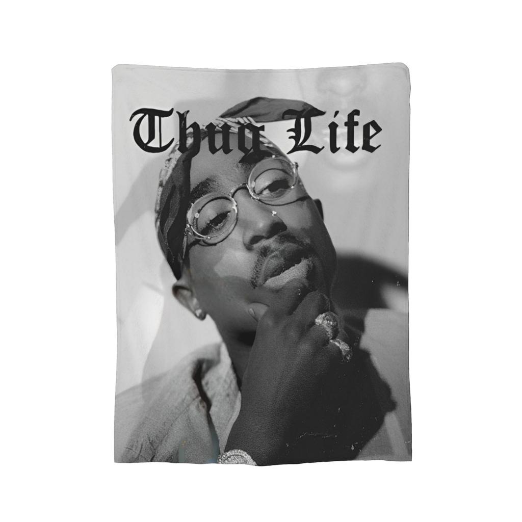 Poetic Justice Flannel Blankets Tupac 2pac Hip Hop Singer Fashion Throw Blanket for Home Rug Piece,