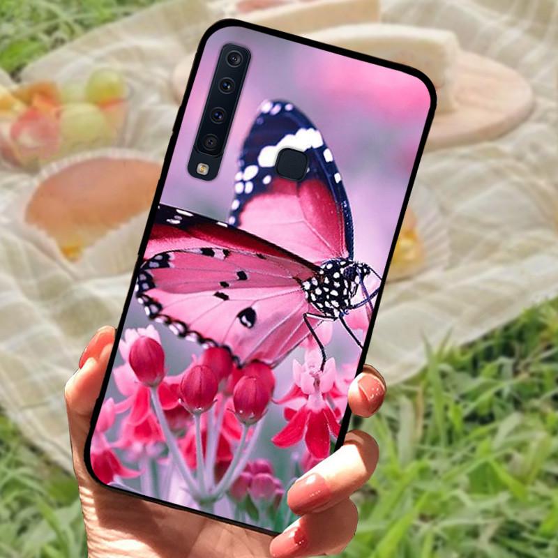 Для Samsung A9 2018 Чехол-крышка A7 2018 Силиконовый Мягкий Мраморный Черный Бампер Funda Coque для Samsung Galaxy A7 A9 2018 Защитный
