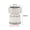 Stainless Steel Cleaning Machine Quick Connector 22x1.5mm Leak-Proof Design Pressure Washer Adapter High Pressure Rated