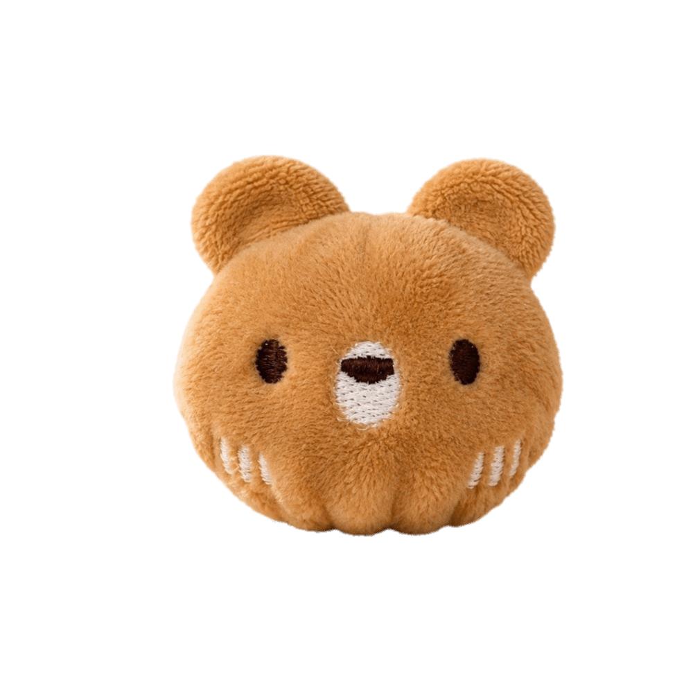 Bite Resistant Plush Dog Toy Ball Soft Squeaky Dog Toy Cute Dog Training Toy Ball Fetch Play