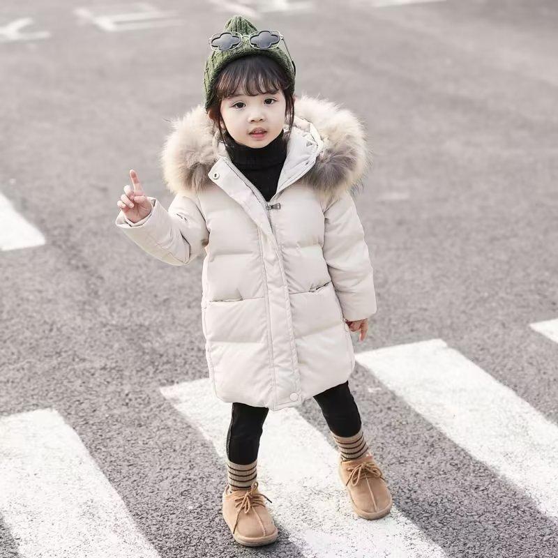 Winter Down Thick Warm Jacket Girls Waterproof Hooded Coat Children Outerwear Clothing Teenage Kids Parka Snowsuit 2022
