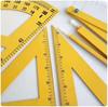 Wooden Triangle Protractor Compass Set: Math Teaching Aids for Primary School