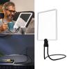 1.8X Magnifiers for Seniors Full Page Magnifying Lens with LED Light for Sewing Inspection