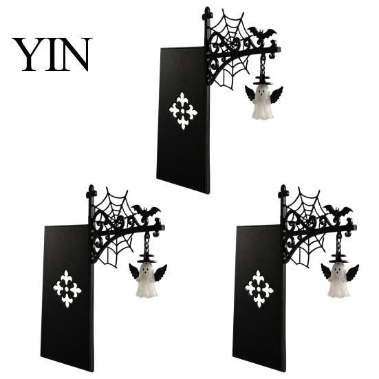 Cozy Reading Nook Lighting Halloween Library Lantern, Gothic Decorative Bookshelf Lamp, Vintage LED Magical Lantern Book Light for Bookworms,