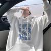 Толстовка с капюшоном мужская осенняя трендовая брендовая американская ретро-тренд печать свободная с длинным рукавом подростковая куртка