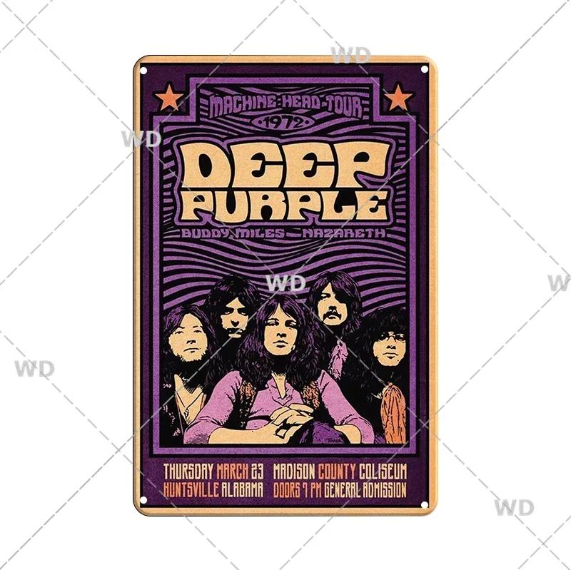 Ретро Винтажный Металлический Жестяной Знак Рок-н-Ролл Группы - The Doors ZZTOP Queen Музыкальный Постер, Настенный Декор Табличка