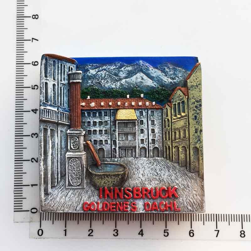 3D Польша Франция Австрия Швейцария Греция Великобритания Смола Магнит на Холодильник Ручная Роспись Холодильник Магнитные Наклейки Туристическое Ремесло Коллекция Украшения