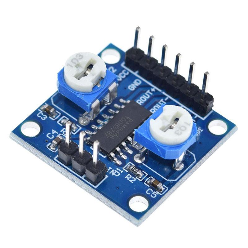 PAM8406 Stereo Digital Amplifier Board 5W×2 DC 2.5-5V USB Powered Class D Audio Module with Independent Left/Right Volume Control