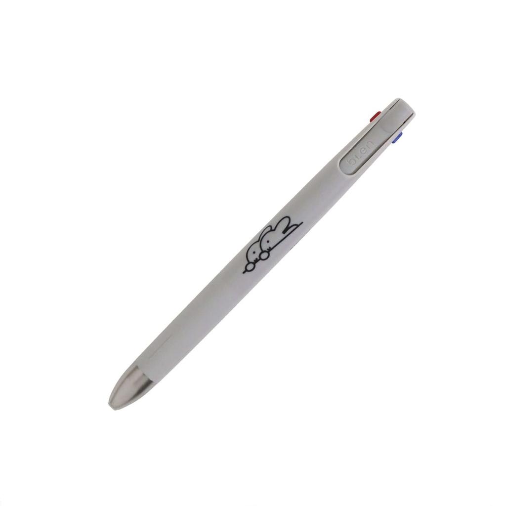 BSS Miffy Ballpoint Blen EB293GY 3-Color Pen, 3C, 0.5mm, Gray,
