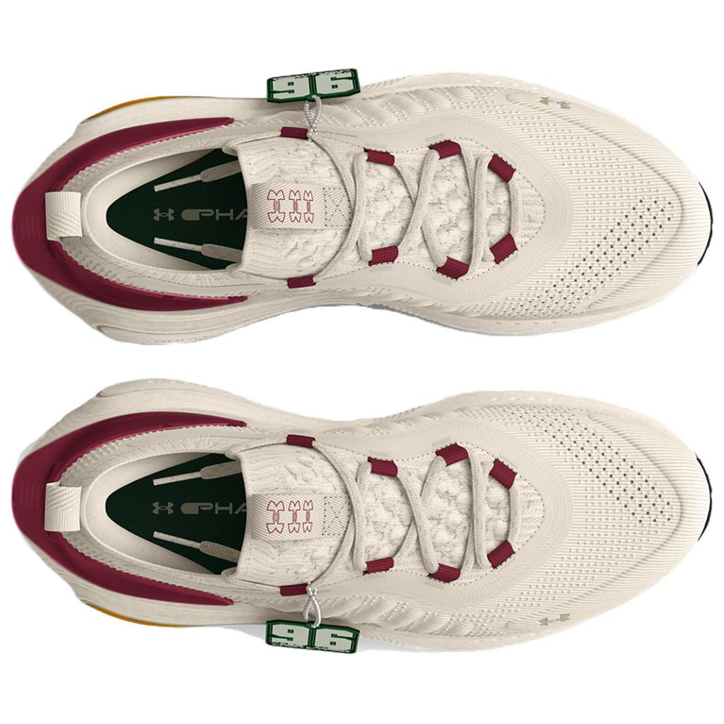 Under Armour Phantom 4 Удобные Универсальные Низкие Кроссовки для Повседневной Носки Мужские Кроссовки Белые 3027883-101