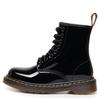 New Mirror Boots Women's Patent Leather British Style Short Boots Men's Genuine Leather Motorcycle Shoes Large Size