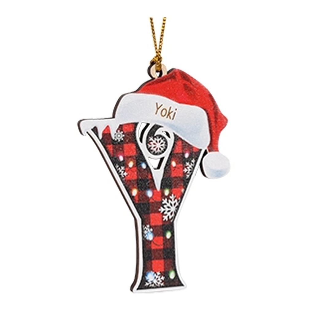 2D Christmas Decoration Pendant Christmas Tree Tag Theme Party Crafts Ornament