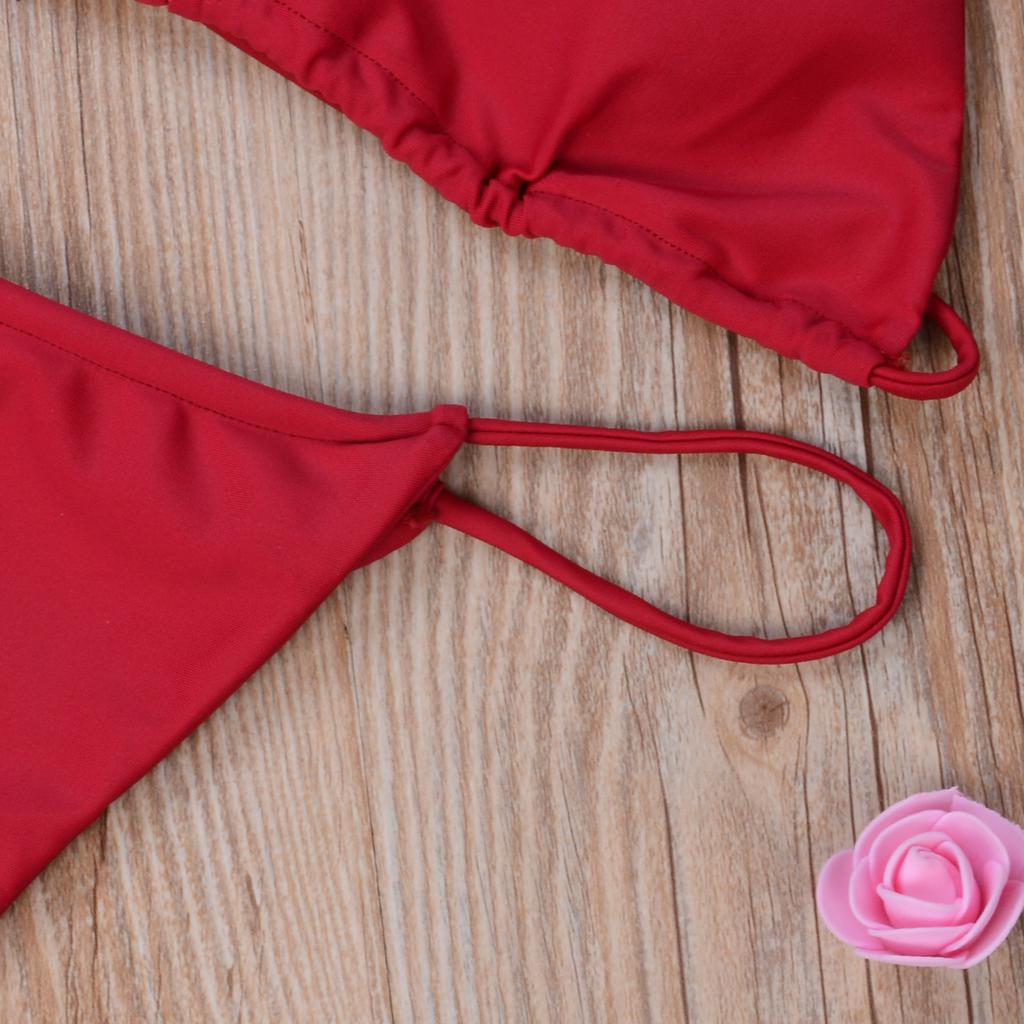 Женский микро-бикини, купальник, сексуальный однотонный купальник, стринги, повязки, пляжная одежда с эффектом пуш-ап