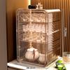 Пылезащищенный стеклянный держатель для чашек и коробка для сушки для чая, кофе и стаканов
