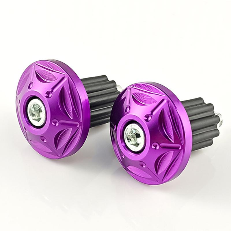 2pcs/Set Motorcycle Handle Bar Motor Handlebar End Motorcycle Decorative Aluminum Alloy Handle Car Heads For Honda For Suzuki
