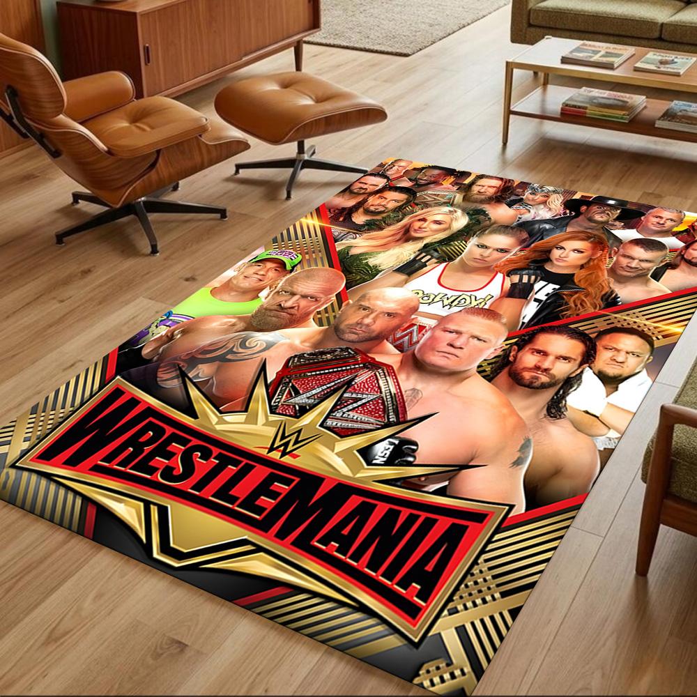 Wrestlemania Carpet Suitable for Decorate room Foyer Balcony Outdoor Anti-slip Rug Decorate Offices Perfect Gift for Friends & Family