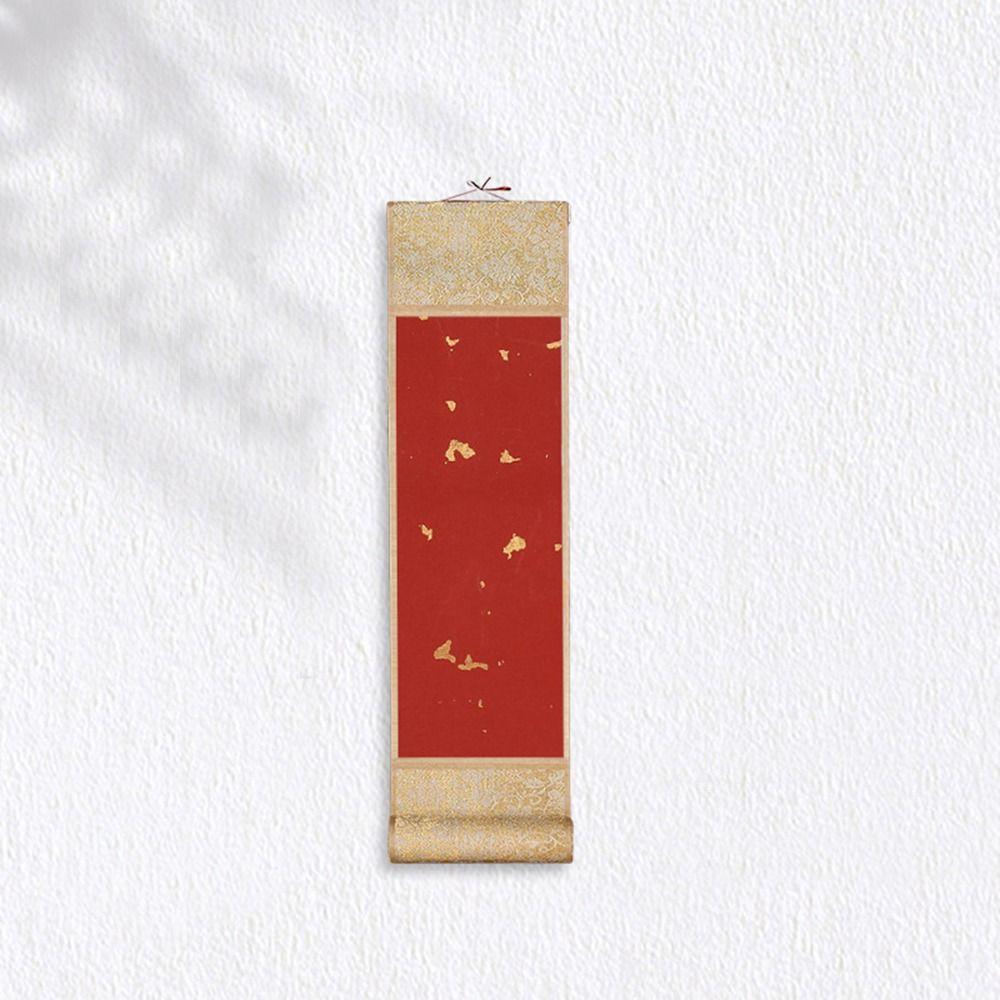 Painting Drawing Paper Gilded Rice Paper Scroll Chinese Style Self-made Gifts Calligraphy Mounting Scroll Handcrafts