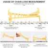 RIDERACE Bike Chain Wear Indicator Checker Bicycle Gauge Measurement Ruler Portable Road Cycling Chain Replacement Repair Tools