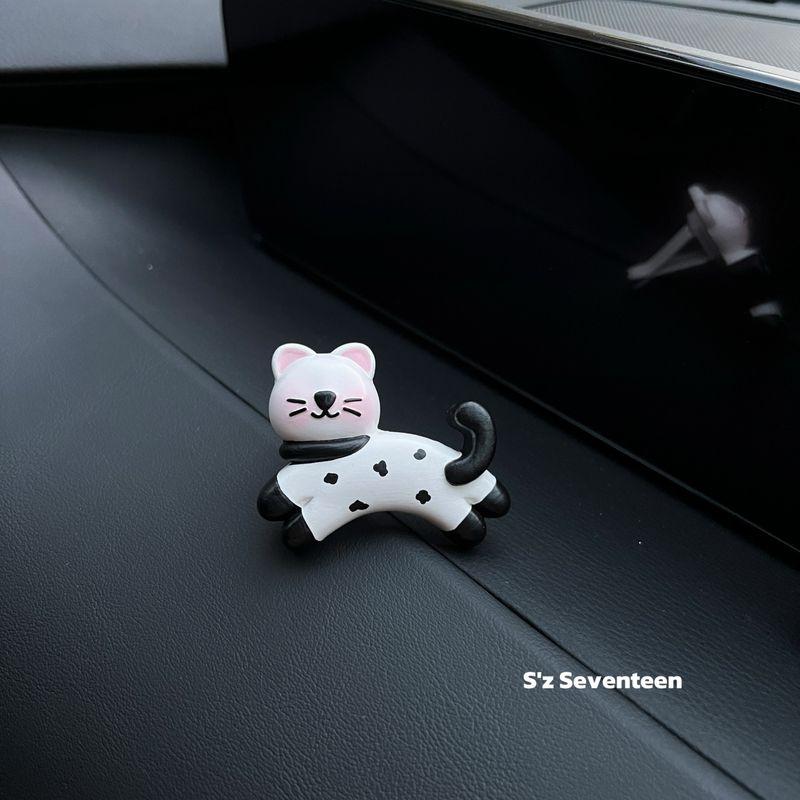 Healing Car Fragrance Diffuser Clip for Car Interior Air Vent, Cute Cat Car Aroma Diffuser Stone for Women