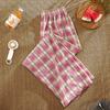 VEZFAA Women's Fashion Casual Plaid Print High Waist Trousers Pants & Capris