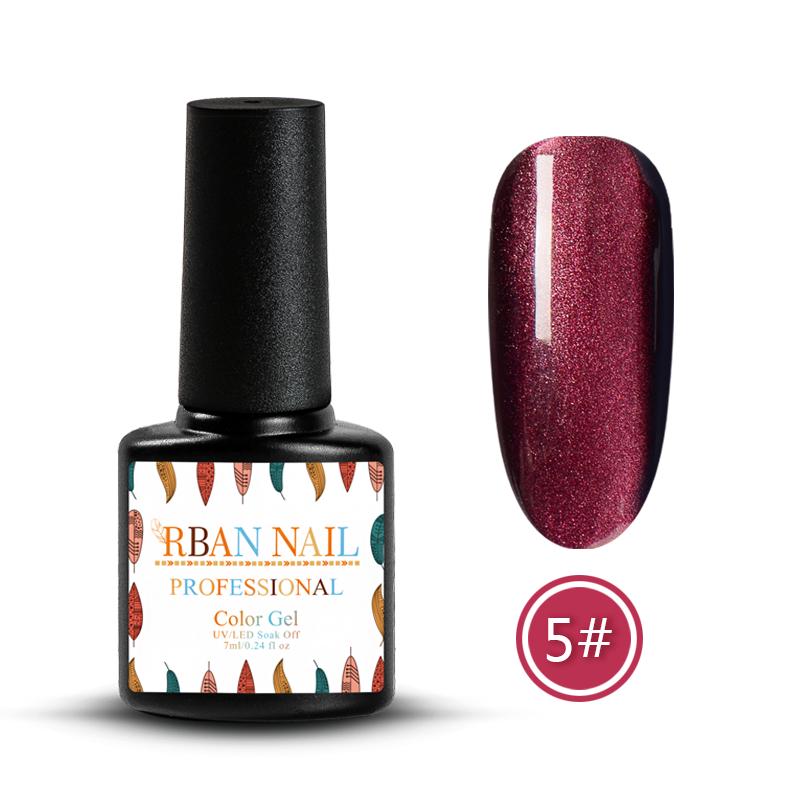 RBAN NAIL 7 мл/бутылка 3D широкая линия кошачий глаз Магнитный УФ-гель для ногтей Soak Off Маникюрный лак