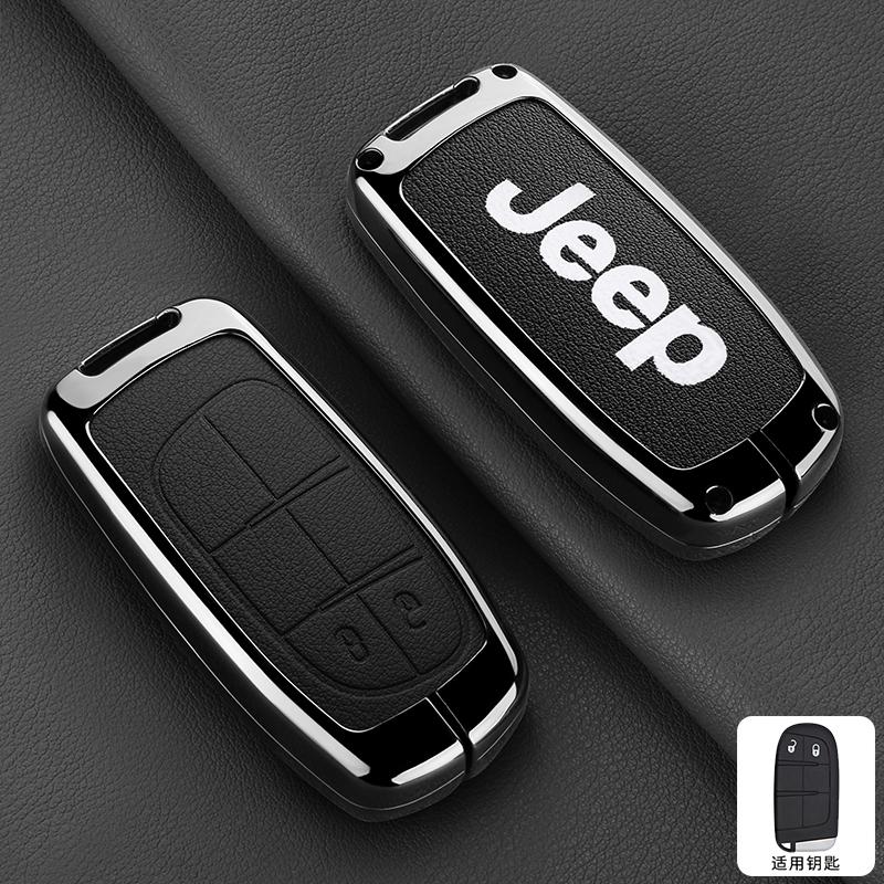 Для Jeep Металлическая кожаная крышка-чехол для автомобильного ключа Для Jeep Commander Compass Gladiator Wagoneer Grand Cherokee Wrangler JK Rene