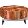Reclaimed Wood Round Coffee Table