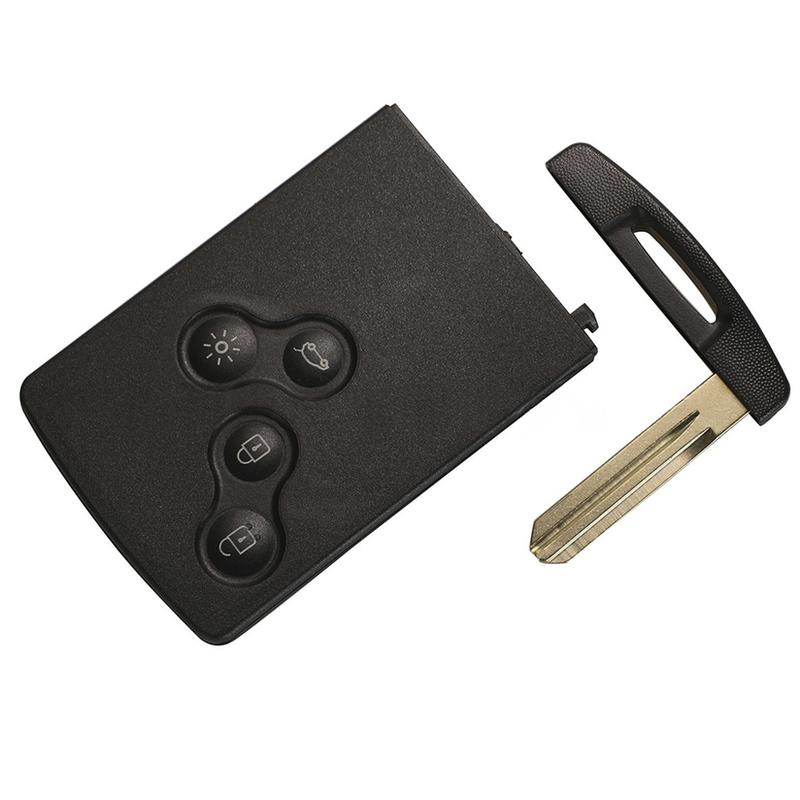 1Pc Black Remote Control Car Key Shell,For Renault Laguna/Megane/Scenic/Clio/Captur/Koleos 2009-2016(Only Fit For 4 Button Key)