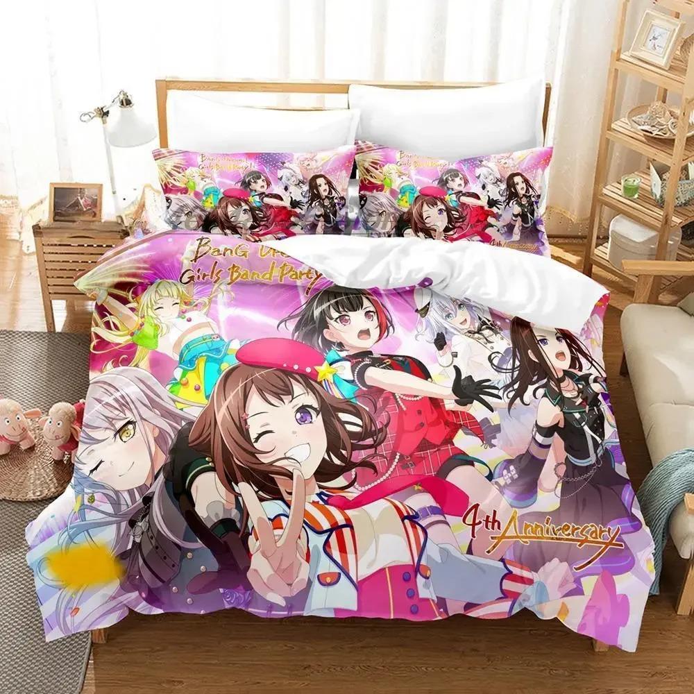 3D-печать BanG Dream! Girls Band Party! Комплект постельного белья Односпальный Twin Full Queen King Размерный Комплект для кровати Взрослый Детская Спальня Пододеяльник Комплекты Инструмент