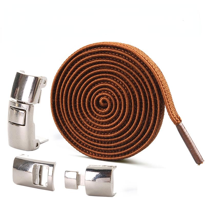 Новые шнурки для обуви без завязок, эластичные шнурки с замком для детей и взрослых, быстрые ленивые шнурки с металлическим замком, шнурки для обуви