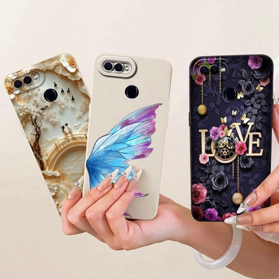 For OPPO F9 F 9 Pro Case Cute Rabbit Painted Soft Back Cover for OPPOF9 F 9 Cases CPH1823 CPH1881 Silicone Bumper Shell