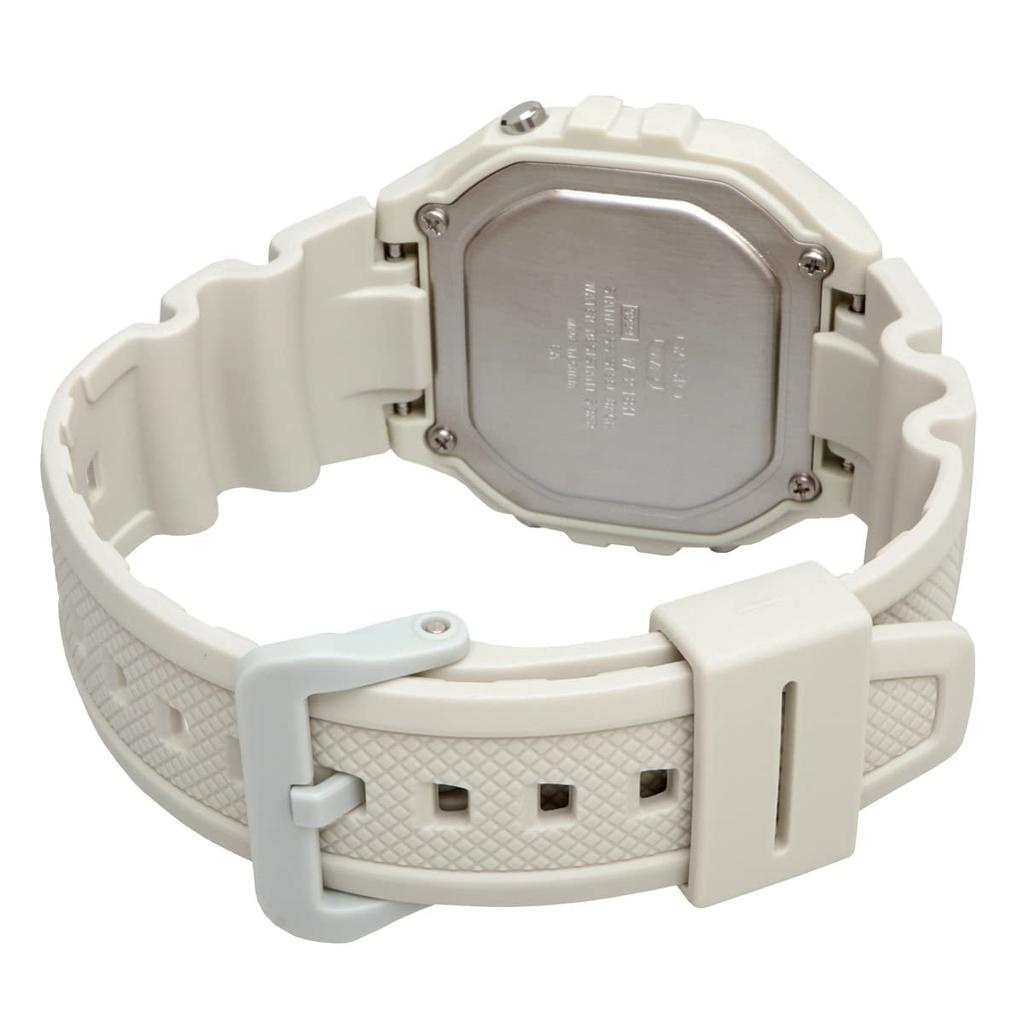 Casio Стандартные цифровые наручные часы для мужчин и бывшие в употреблении за границей W-218HC-8AV для женщин, бежевые, модель,