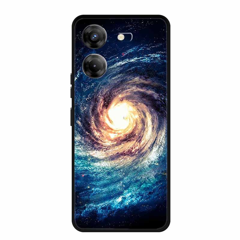 Чехол для телефона Tecno Pova 5 6.78" Coque Черный Бампер Силиконовый Мягкая Задняя Крышка Чехол Для Tecno Pova 5 Чехол Pova5 Funda Para Capa