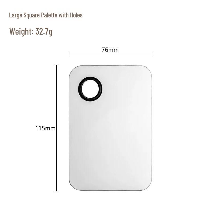 Набор палитры для смешивания макияжа и шпателя из нержавеющей стали