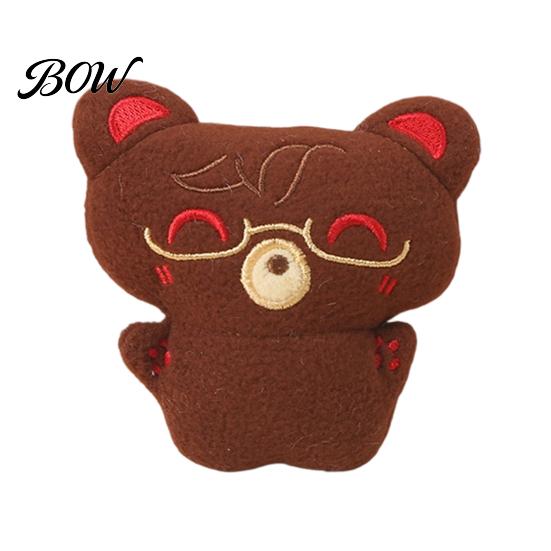 Squeaky Halloween Pendant Plush Pendant, Stuffed Skeleton Mummy Bear Keychain Toy Decorative Accessory for Backpacks Handbags Purses