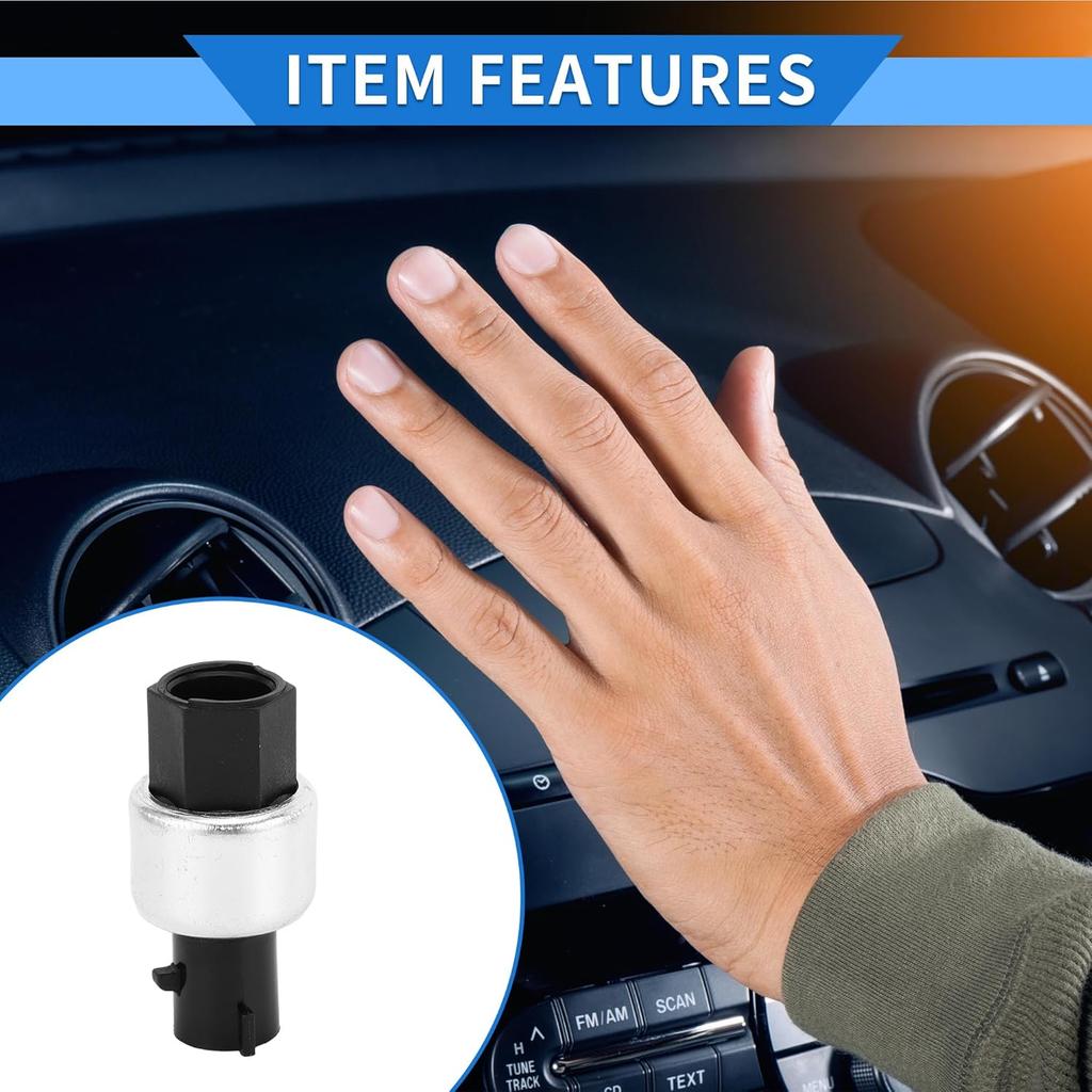 1 Pc A/C Pressure Switch Sensor for Chevrolet Tahoe 1995-2000 Engine Air Conditioning Refrigerant Pressure Transducer