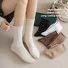 Female Autumn and Winter All Kinds of Solid Color Sports Deodorant In The Long Tube Pile Socks